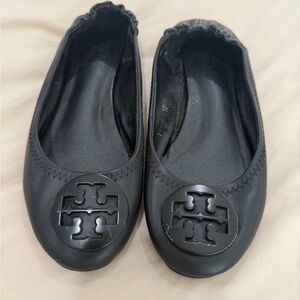 Tory Burch Black Ballet Flats